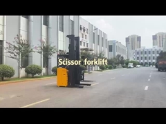 ความสูงการยกแบบมาตรฐาน 7500 มิลลิเมตร รถยกยาวสองขา ยาง PU แท้